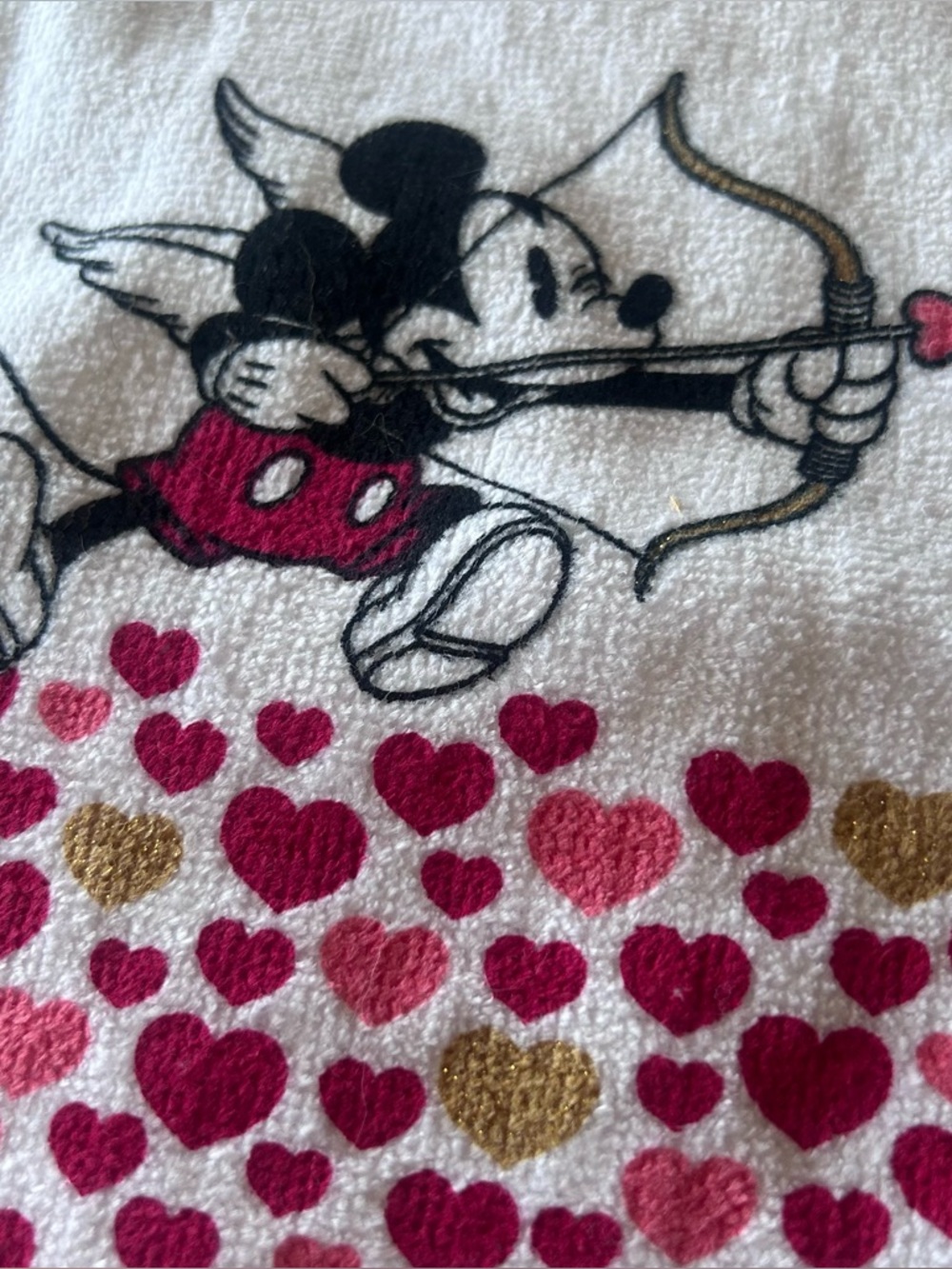 Mickey Valentines Kitchen Towel & Oven Mitt - Picture 2 of 4
